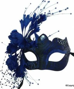 KBW Global Corp Venetian Mask With Flowers In 4 Colors 9 KBW Global Corp Venetian Mask With Flowers In 4 Colors