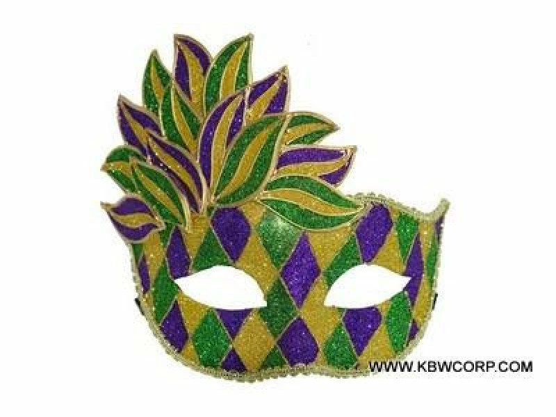 KBW Global Corp Mask Mardi Gras Harlequin 3 KBW Global Corp Mask Mardi Gras Harlequin