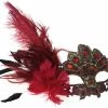 KBW Global Corp Masquerade Masks Venetian Lace W/ Feather 1 KBW Global Corp Masquerade Masks Venetian Lace W/ Feather