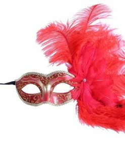 KBW Global Corp Mask W/ Side Feather Spray