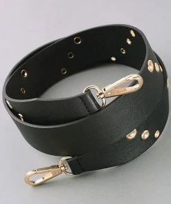 Fame Accessories Decades Triple Punch Hole Fuax Leather Belt Strap