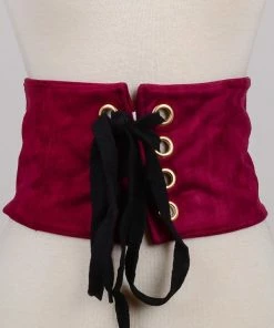 Fame Accessories Belt Suede Lace Up Front In 2 Colors Pirate & Medieval/Renaissance