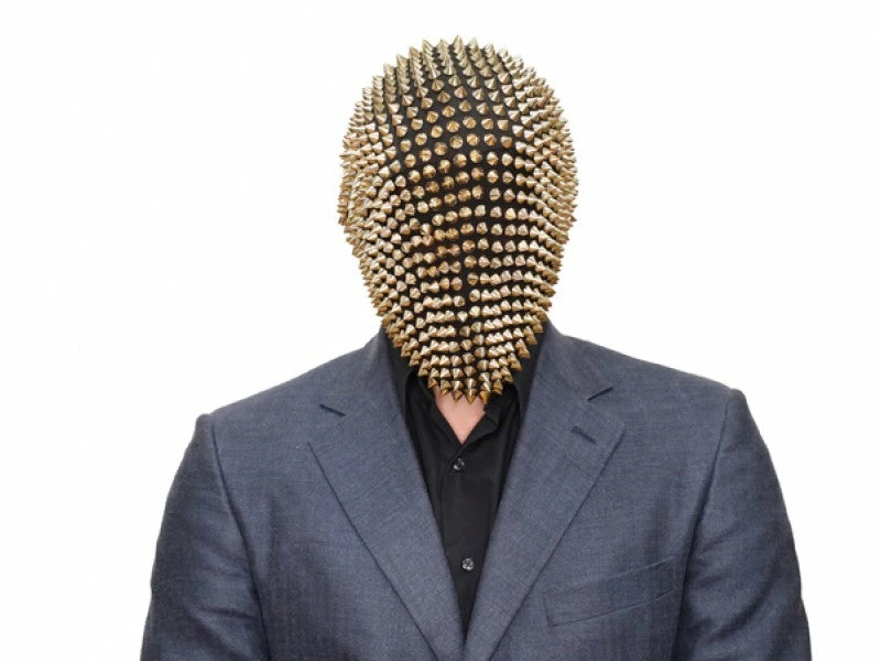 KBW Global Corp Masquerade Masks Full Head Mask With Gold Spikes 3 KBW Global Corp Masquerade Masks Full Head Mask With Gold Spikes