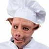 Zagone Studios LLC Horror Masks BBQ Chef Pig Latex Face Mask With Adjustable Hat