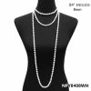 Ceci Jewelry, Inc. Pearls 60" To 96" Strand In White, Cream, Black Necklaces & Earrings
