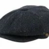 Epoch Fashion Accessory Navy Tweed Herringbone Wool Newsboy Cap Newsboys, Apple Jacks & Berets 2 Epoch Fashion Accessory Navy Tweed Herringbone Wool Newsboy Cap Newsboys, Apple Jacks & Berets