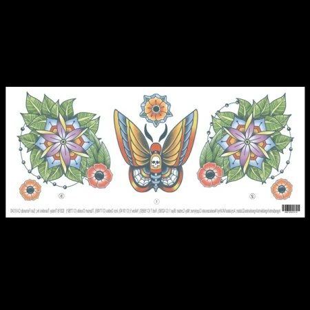 Tinsley Transfers Moth Tattoos & Tattoo Effects 3 Tinsley Transfers Moth Tattoos & Tattoo Effects