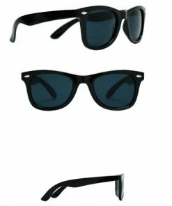 ApparelCandy Black Horn-Rimmed Glasses Smoke Lens