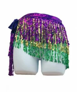 KBW Global Corp Mardi Gras Sequin Belt