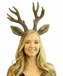 KBW Global Corp Horns & Antlers Headband Antlers & Ears Large