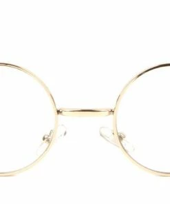 Frontier Fashion Inc Glasses Round Wire Rim Clear Lense