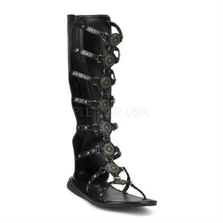 Pleaser Men's Shoes Roman Sandal Black 3 Pleaser Men's Shoes Roman Sandal Black
