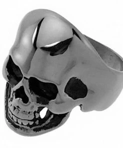 AABStyle Ring Stainless Steel Biker Skull Bracelets & Rings