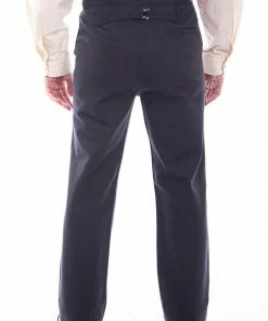 Scully Range Wear Steampunk & Victorian Black Cotton Canvas Pants