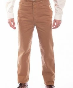 Scully Range Wear Steampunk & Victorian Tan Cotton Canvas Pants