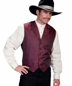 Scully Range Wear Paisley Vest In 4 Colors Steampunk & Victorian