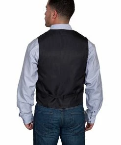 Scully Range Wear Plus Size Double Pinstripe Vest