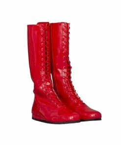 Costume Agent Boots Wrestling Stretch Patent Men's Shoes