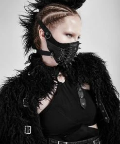 Western Fashion COVID Masks & Gear Mask Punk W/ Lacing And Studs