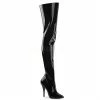 Pleaser Women's Shoes Boot Thigh High 5" Heel Black 1 Pleaser Women's Shoes Boot Thigh High 5" Heel Black