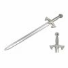 Top Quest Inc. 41" Medieval One Hand Foam Sword W/Metallic Chrome Finish