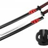Top Quest Inc. Blades Foam Samurai Sword W/Black & Red Handle & Black Wooden Scabbard