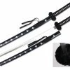 Top Quest Inc. Foam Samurai Sword & Black Wooden Scabbard W/White Cross Detail Blades