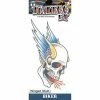 Tinsley Transfers Tattoos & Tattoo Effects Winged Skull Tattoo