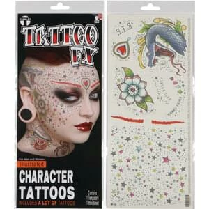 Tinsley Transfers Illustrated Man Kit Tattoos & Tattoo Effects 3 Tinsley Transfers Illustrated Man Kit Tattoos & Tattoo Effects