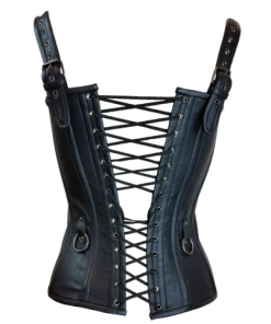 Vance Leather Corsets & Corset Dresses Corset Leather 6 Buckle Zipfront Tank