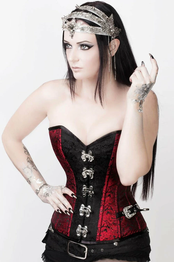 The Corset Company Overbust Red-Black W-Belt & Jacket Corsets & Corset Dresses 5 The Corset Company Overbust Red-Black W-Belt & Jacket Corsets & Corset Dresses