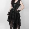 The Corset Company Corsets & Corset Dresses Corset Dress Black Lace And Brocade With High-Lo Skirt 2 The Corset Company Corsets & Corset Dresses Corset Dress Black Lace And Brocade With High-Lo Skirt