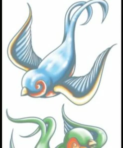 Tinsley Transfers Swallows Tattoos & Tattoo Effects