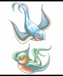 Tinsley Transfers Swallows Tattoos & Tattoo Effects