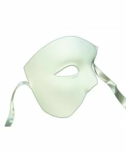 KBW Global Corp Masquerade Masks Venetian Phantom White