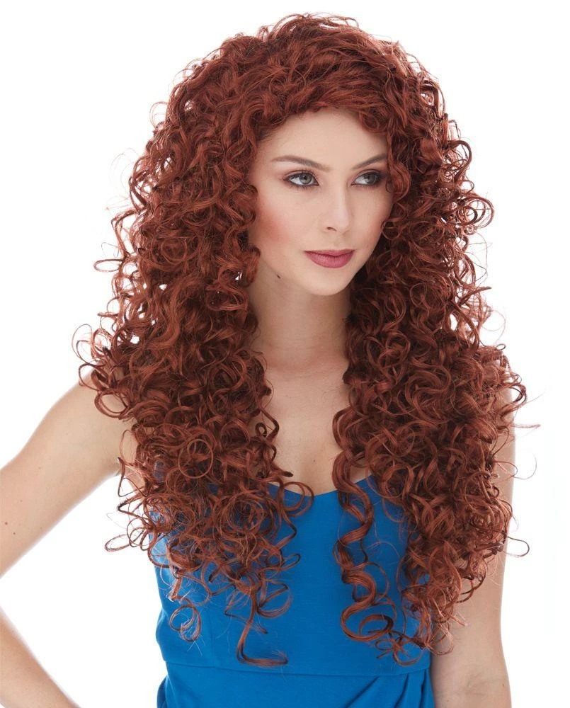West Bay Butterfly Long Curly Wig Auburn 4 West Bay Butterfly Long Curly Wig Auburn