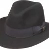 LTC Trading Corp Black Wool Fedora Fedoras, Homburgs & Pork Pies