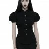 Western Fashion Steampunk Puff Sleeve Blouse 1 Western Fashion Steampunk Puff Sleeve Blouse