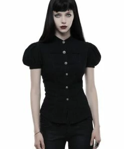 Western Fashion Steampunk Puff Sleeve Blouse
