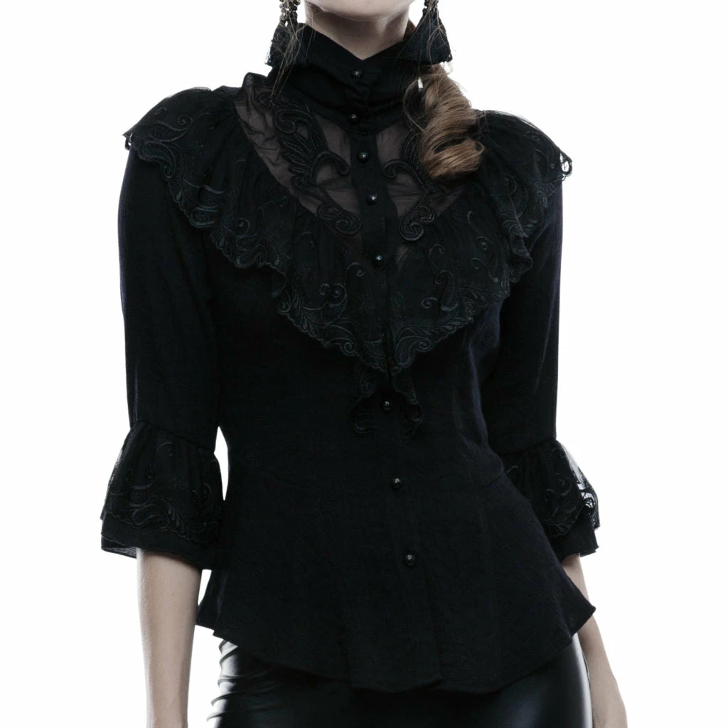 Western Fashion Gothic Phoenix Tail Shirt 3 Western Fashion Gothic Phoenix Tail Shirt
