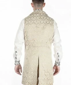 Pentagramme Gothique Gold Waistcoat Gothic Aristocrat