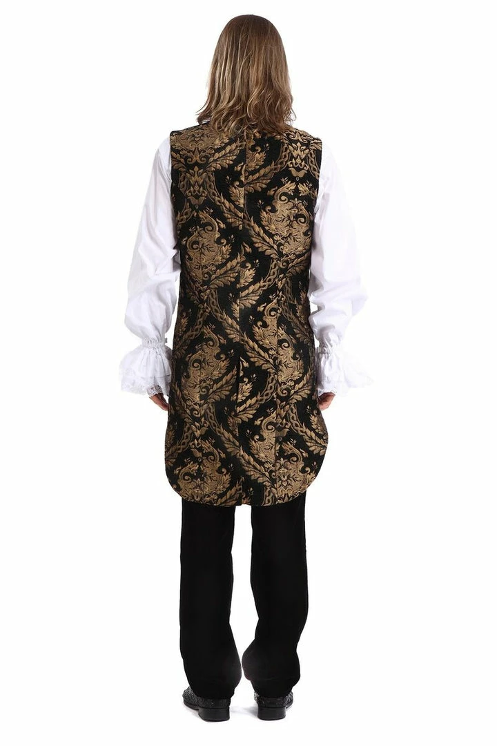 Pentagramme Gothique Black And Gold Waistcoat Gothic Royalist 4 Pentagramme Gothique Black And Gold Waistcoat Gothic Royalist