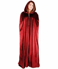 Charades Hooded Panne Cape In 6 Colors