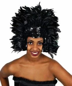 Zucker Burlesque Headdress Sequin And Feather