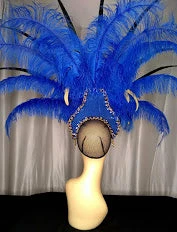 Boa Novelty Feather Burlesque Camilla Golden Night Showgirl Headpiece