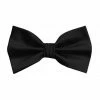Brand Q, Inc Microfiber Bowtie W/Pocket Square In Black Men's Formalwear Accessories