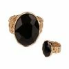 Ceci Jewelry, Inc. Ring Oval Jet Stone Small