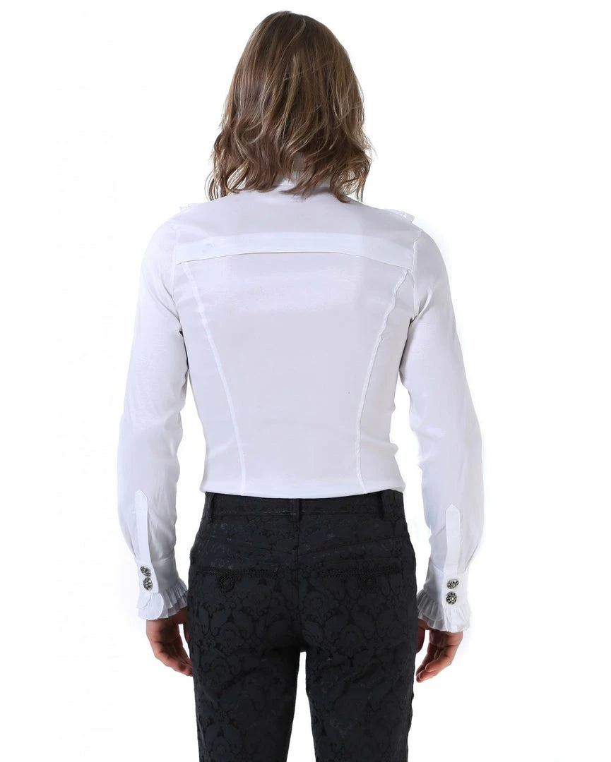 Pentagramme Gothique Shirt Gothic Victorian Ruffle In Black Or White 5 Pentagramme Gothique Shirt Gothic Victorian Ruffle In Black Or White