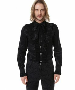 Pentagramme Gothique Shirt Gothic Victorian Ruffle In Black Or White 10 Pentagramme Gothique Shirt Gothic Victorian Ruffle In Black Or White