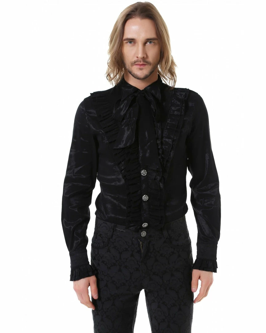 Pentagramme Gothique Shirt Gothic Victorian Ruffle In Black Or White 6 Pentagramme Gothique Shirt Gothic Victorian Ruffle In Black Or White